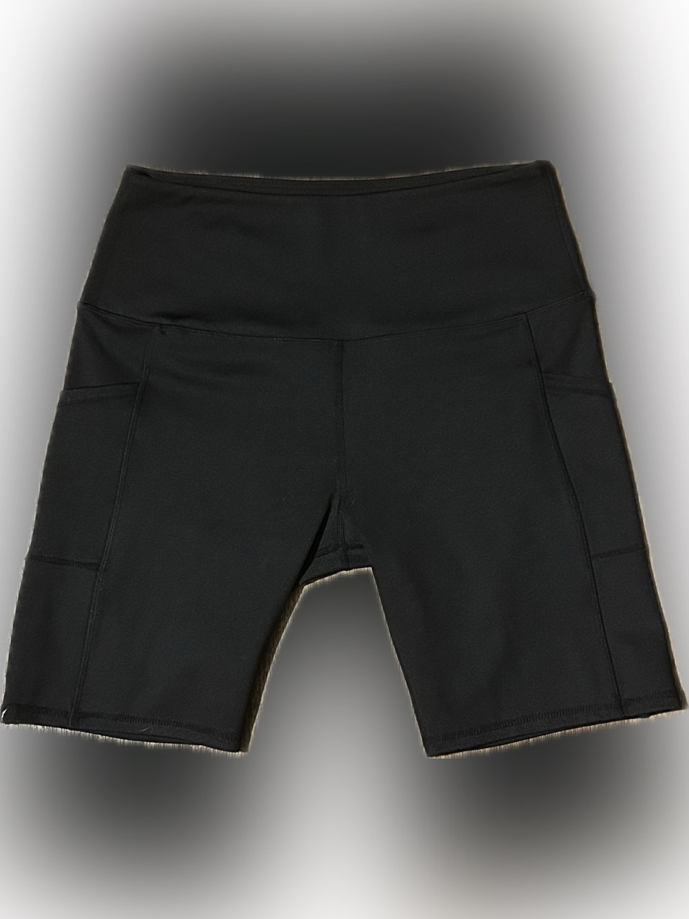 LegEnd high-waist workout shorts in black - Large